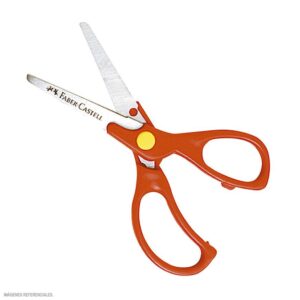 Tijera Faber Castell 5'' Mango Rojo X 1 Und