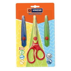 Tijera De Formas 3 En 1 Vinifan 6.3''