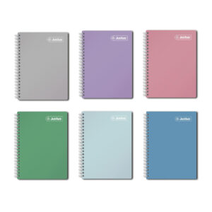 Cuaderno Cuadriculado Anillado Justus A5 Especial Tapa Dura Surtido 160 Hojas