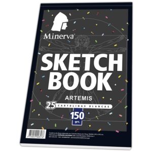 Block De Dibujo Especial Minerva Con Diseño 150 Gr 25 Hojas
