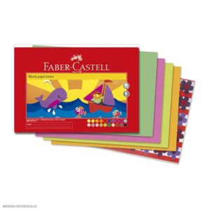 Block Papel Lustre Faber Castell 48.5 X 31 Cm 90 G 20 Hojas