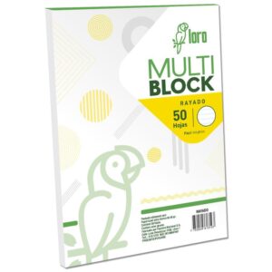 Block Rayado Loro A4 50 Hojas