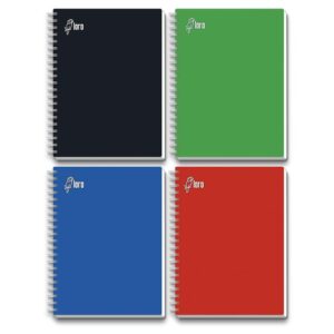 Cuaderno Cuadriculado Anillado Loro A4 Sólido Surtido 160 Hojas