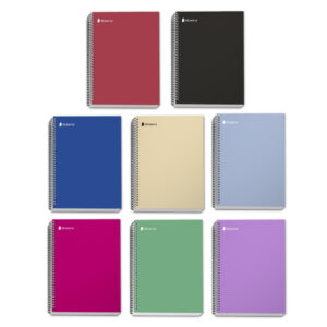 Cuaderno Rayado Anillado Minerva A5 Sólido Tapa Dura Surtido 100 Hojas