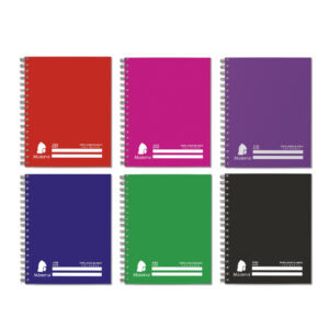 Cuaderno Cuadriculado Anillado Minerva A5 Tapa Dura Surtido 100 Hojas